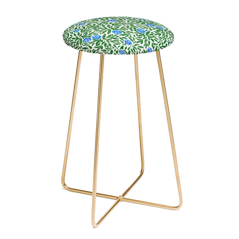 Britt Mills Design Chinoiserie Garden Counter Stool
