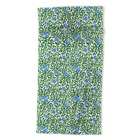 Britt Mills Design Chinoiserie Garden Beach Towel