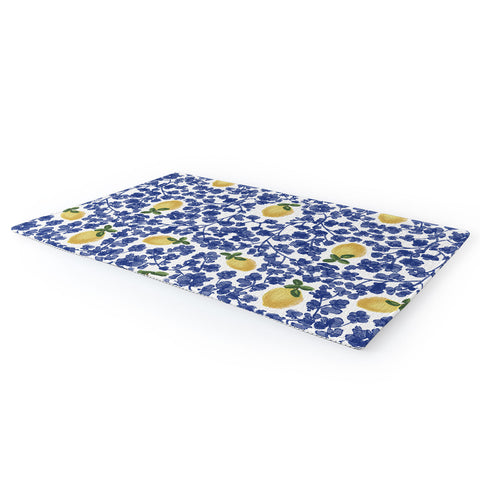 Britt Mills Design Chinoiserie Lemons Area Rug