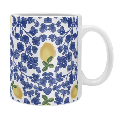 Britt Mills Design Chinoiserie Lemons Coffee Mug