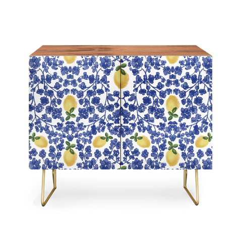 Britt Mills Design Chinoiserie Lemons Credenza
