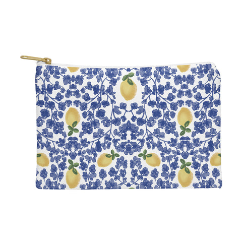 Britt Mills Design Chinoiserie Lemons Pouch