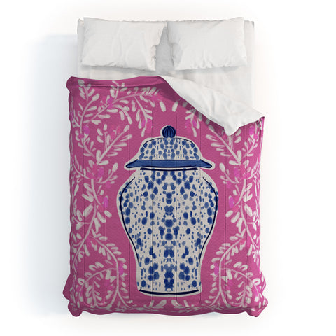 Britt Mills Design Chinoiserie Pink Comforter