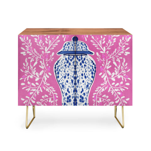 Britt Mills Design Chinoiserie Pink Credenza