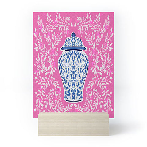 Britt Mills Design Chinoiserie Pink Mini Art Print