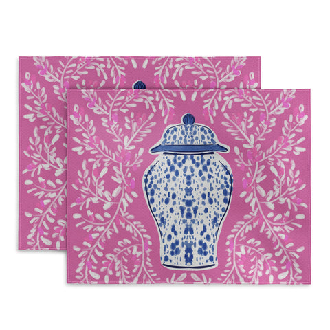 Britt Mills Design Chinoiserie Pink Placemat