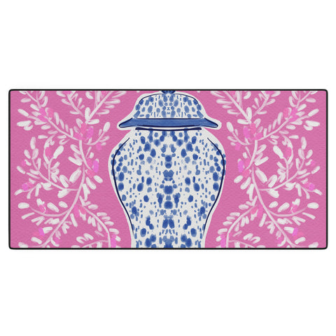 Britt Mills Design Chinoiserie Pink Desk Mat