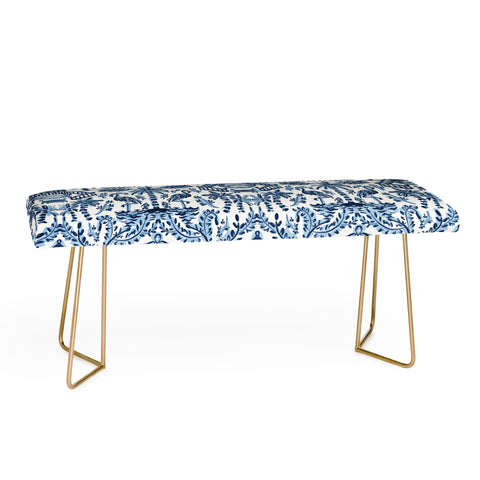 Britt Mills Design Coastal Chinoiserie II Bench