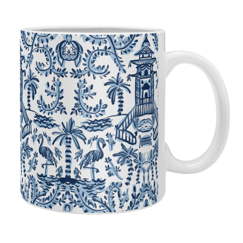 Britt Mills Design Coastal Chinoiserie II Coffee Mug