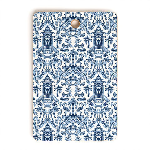 Britt Mills Design Coastal Chinoiserie II Cutting Board Rectangle