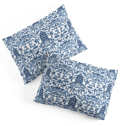 Britt Mills Design Coastal Chinoiserie II Pillow Shams