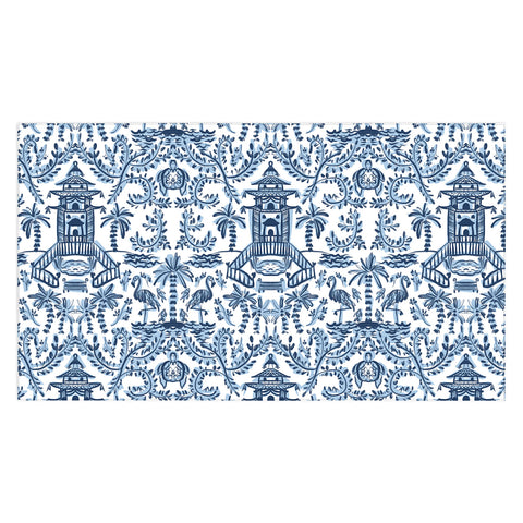 Britt Mills Design Coastal Chinoiserie II Tablecloth