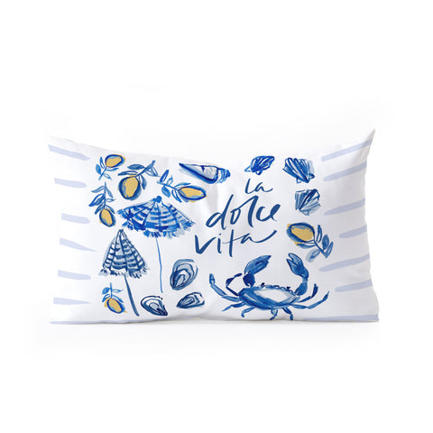 Britt Mills Design Dolce Vita Oblong Throw Pillow