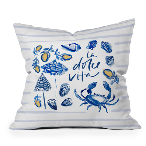 Britt Mills Design Dolce Vita Throw Pillow