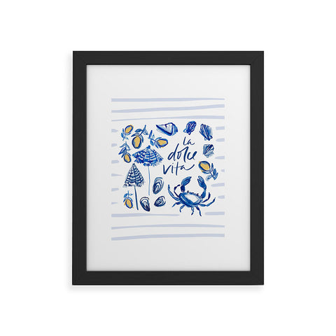 Britt Mills Design Dolce Vita Framed Art Print