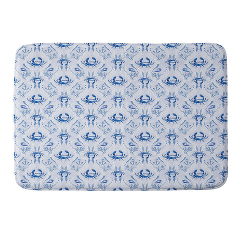 Britt Mills Design Nauti Crab Memory Foam Bath Mat