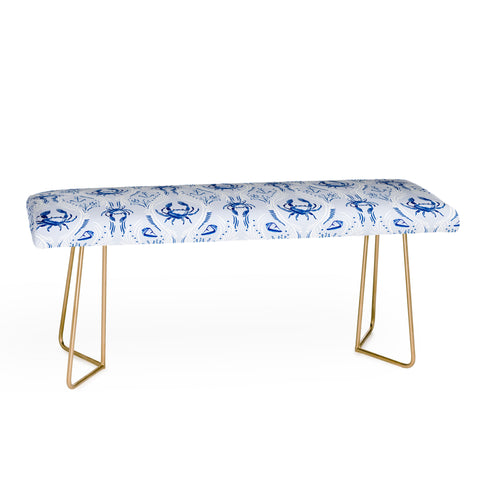 Britt Mills Design Nauti Crab Bench