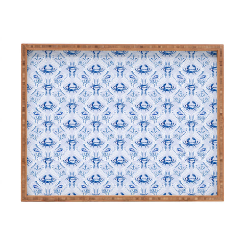 Britt Mills Design Nauti Crab Rectangular Tray