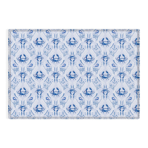 Britt Mills Design Nauti Crab Outdoor Rug