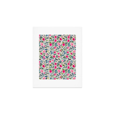 Britt Mills Design Popping Peonies Beige Art Print