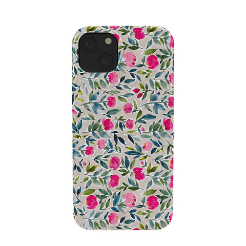 Britt Mills Design Popping Peonies Beige Phone Case