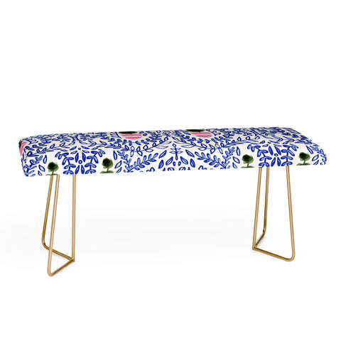 Britt Mills Design Southern Living Chinoiserie Bench