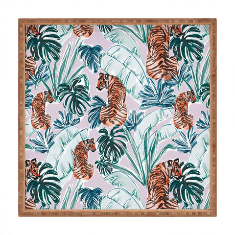 Britt Mills Design Tiger Jungle Square Tray