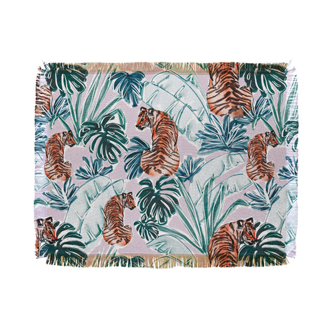 Britt Mills Design Tiger Jungle Throw Blanket