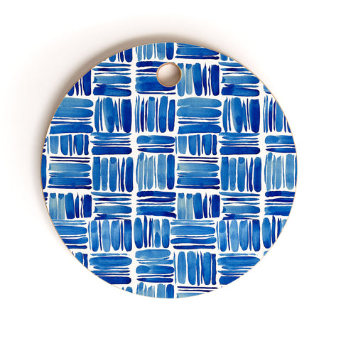 Britt Mills Design Under the Umbrellas Cutting Board Round