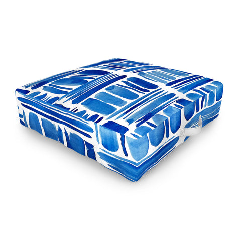 Britt Mills Design Under the Umbrellas Outdoor Floor Cushion