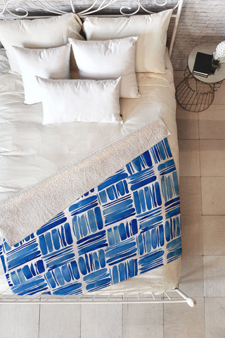 Britt Mills Design Under the Umbrellas Fleece Throw Blanket