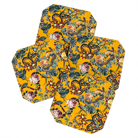 Burcu Korkmazyurek Dangers in the Forest III Coaster Set