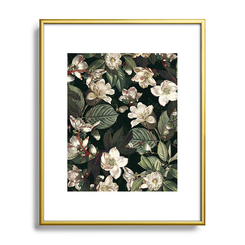 Burcu Korkmazyurek Dark Garden IX Metal Framed Art Print