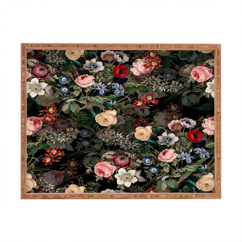 Burcu Korkmazyurek Dark Garden Rectangular Tray