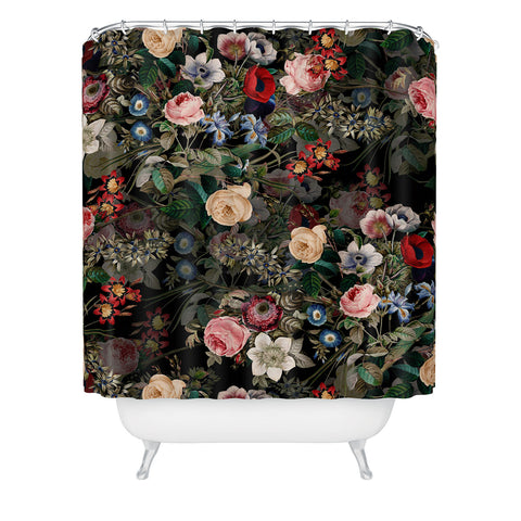 Burcu Korkmazyurek Dark Garden Shower Curtain