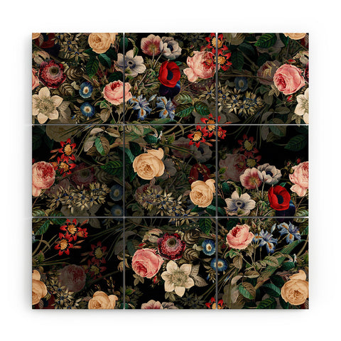 Burcu Korkmazyurek Dark Garden Wood Wall Mural