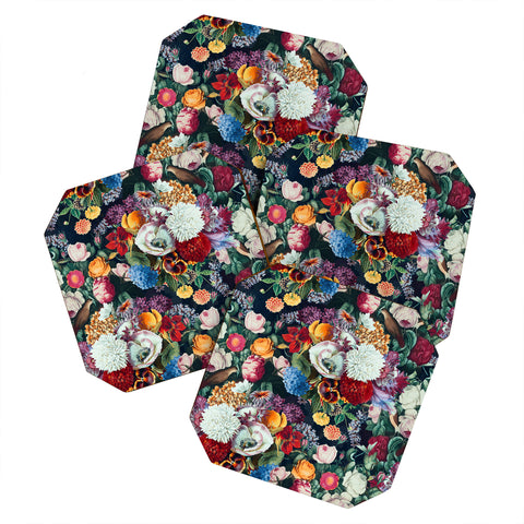 Burcu Korkmazyurek EXOTIC GARDEN NIGHT XIII Coaster Set