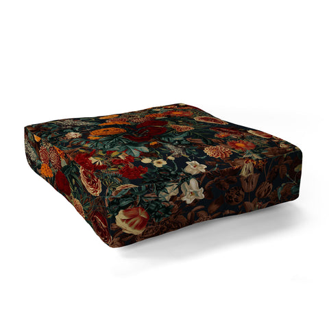 Burcu Korkmazyurek EXOTIC GARDEN NIGHT XXI Floor Pillow Square