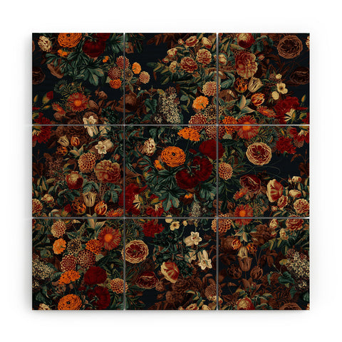 Burcu Korkmazyurek EXOTIC GARDEN NIGHT XXI Wood Wall Mural