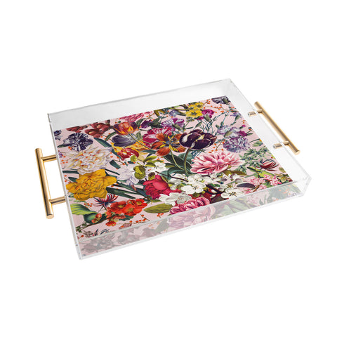 Burcu Korkmazyurek Exotic Garden Summer Acrylic Tray