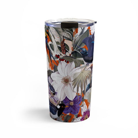 Burcu Korkmazyurek Floral and Birds XXVI Travel Mug