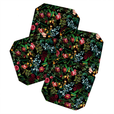 Burcu Korkmazyurek Floral Jungle Coaster Set