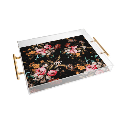 Burcu Korkmazyurek Midnight Garden IV Acrylic Tray