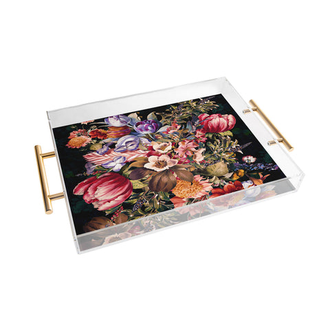 Burcu Korkmazyurek Midnight Garden VII Acrylic Tray