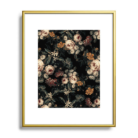 Burcu Korkmazyurek Midnight Garden XIV Metal Framed Art Print