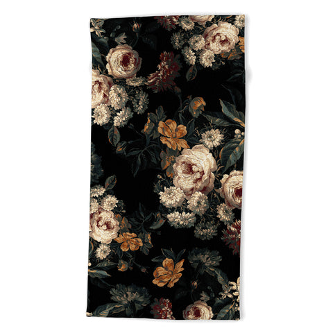 Burcu Korkmazyurek Midnight Garden XIV Beach Towel
