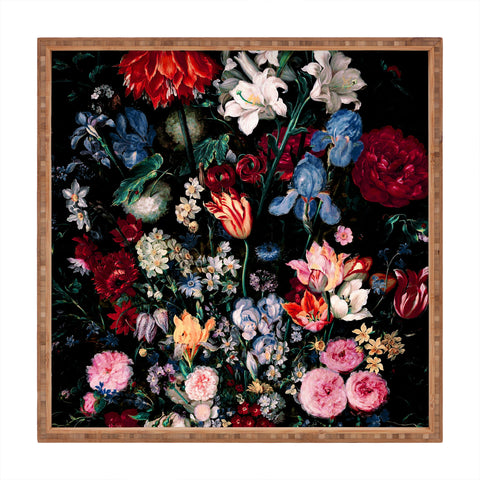 Burcu Korkmazyurek Midnight Garden XVIII Square Tray