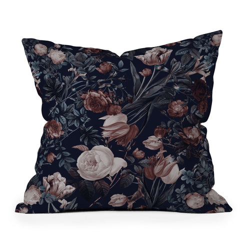 Burcu Korkmazyurek Night Forest XXV Outdoor Throw Pillow