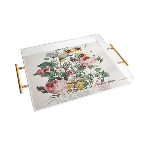 Burcu Korkmazyurek Romantic Garden Acrylic Tray