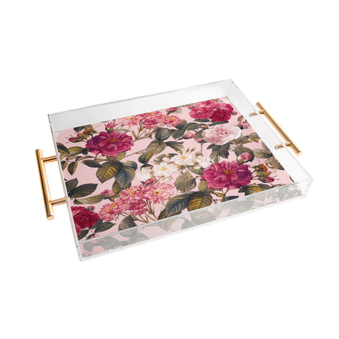 Burcu Korkmazyurek Rose Garden V Acrylic Tray
